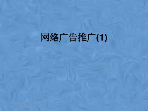 网络广告推广(1)