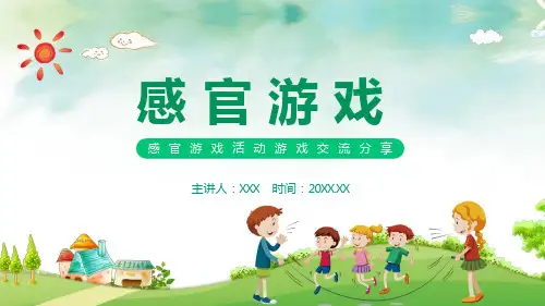 感官游戏活动游戏交流分享课程PPT课件演示