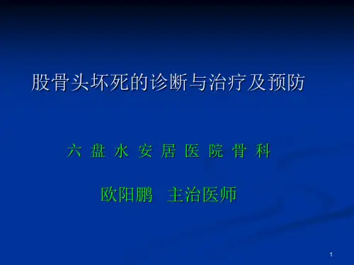 股骨头坏死的诊断与治疗及预防PPT课件
