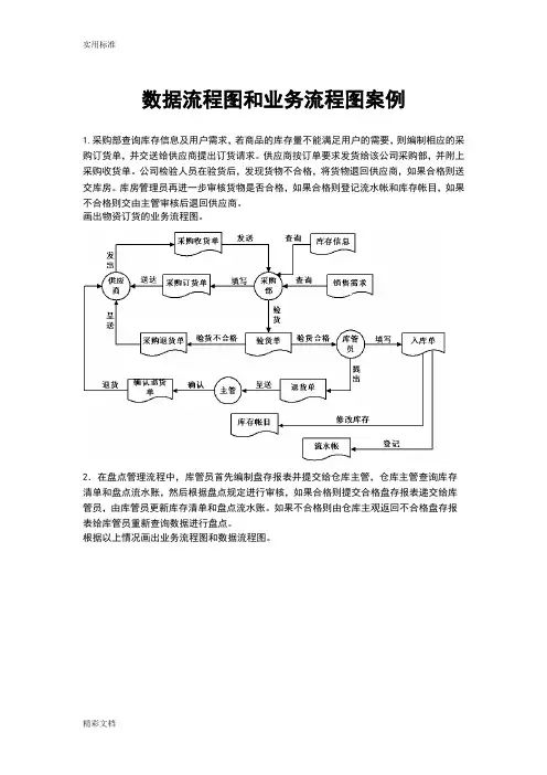 大数据流程图和业务流程图案例