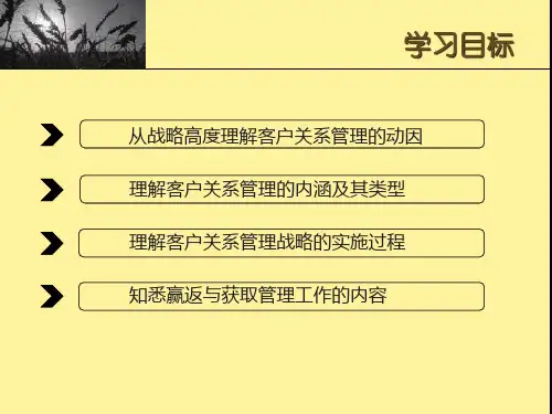 第四章  客户忠诚与价值管理  (《客户关系管理》PPT课件)