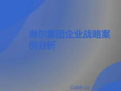 海尔集团案例分析ppt课件