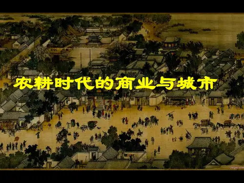 岳麓版必修2高中历史第5课《农耕时代的商业和城市》课件(共23张PPT)