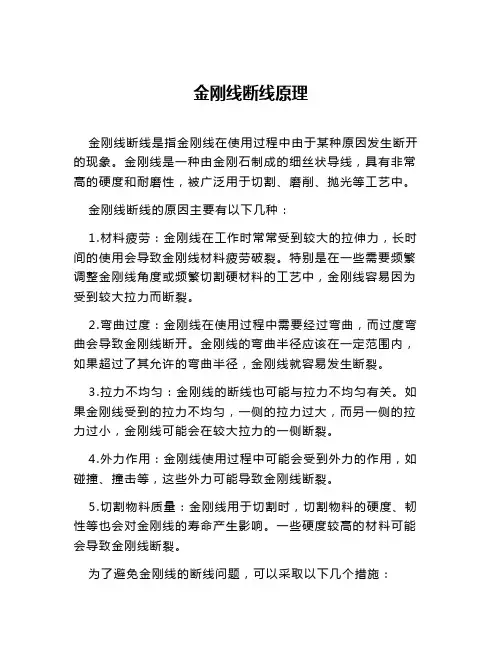 金刚线断线原理