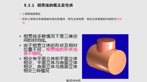 相贯体三视图绘制精