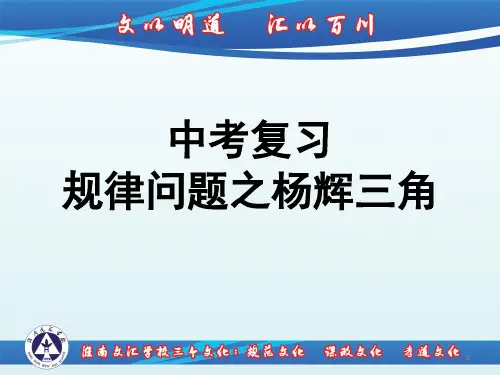 中考复习 杨辉三角ppt课件
