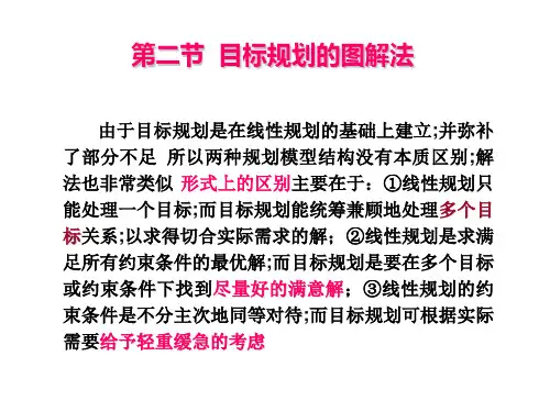 目标规划的图解法