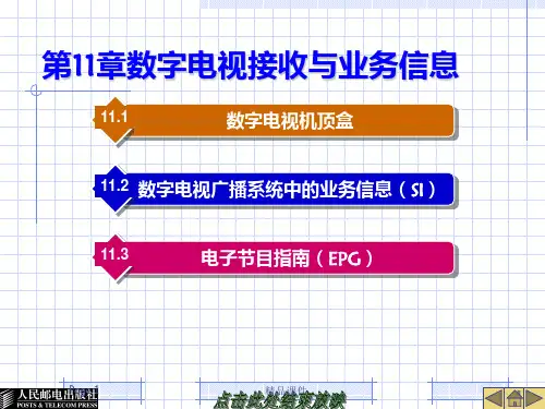 数字电视广播原理与应用PPT课件