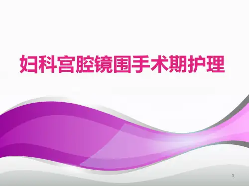 宫腔镜围手术期护理ppt课件