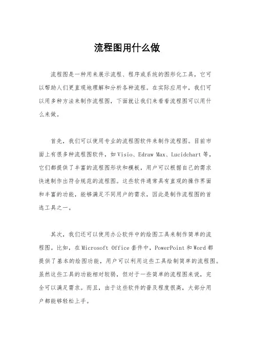 流程图用什么做