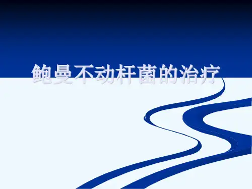 鲍曼不动杆菌的治疗