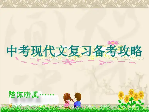 中考现代文阅读课件