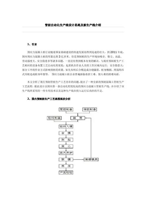 管桩自动化生产线设计思路及新生产线介绍