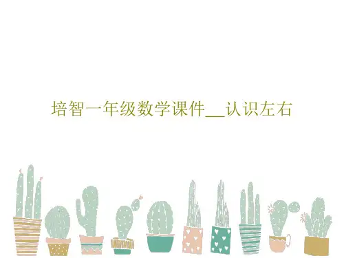 培智一年级数学课件__认识左右PPT文档19页