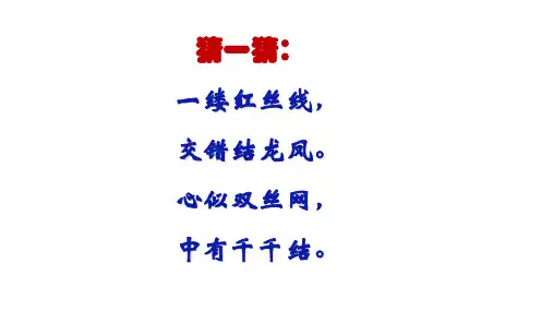 中国的传统文化----中国结