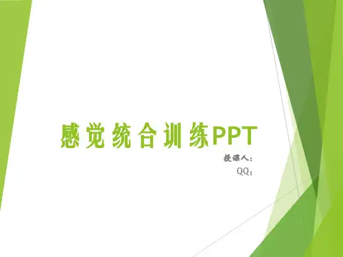 感觉统合训练PPT课件