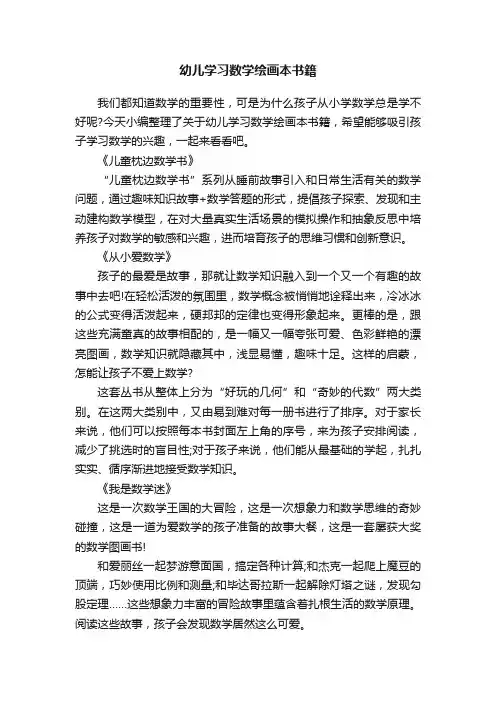 幼儿学习数学绘画本书籍