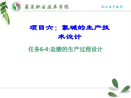 氯碱的生产技术设计课件
