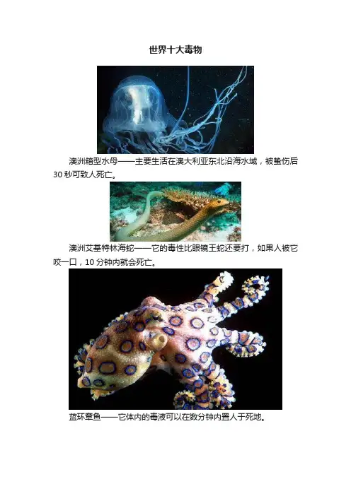 世界十大毒物