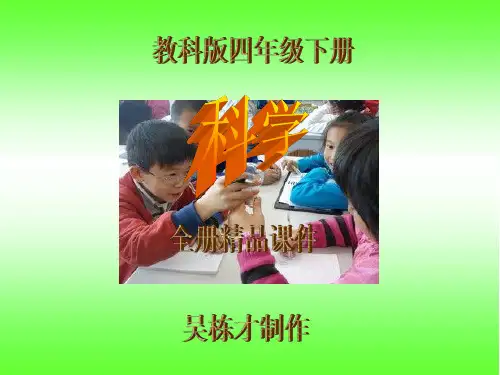 教科版四年级下册科学全册ppt课件