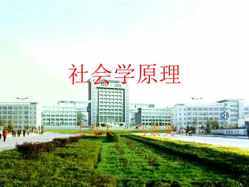 第一章 社会学的研究对象