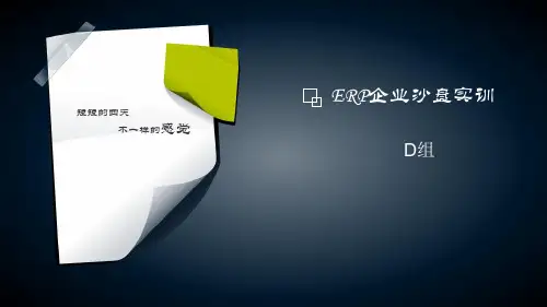 沙盘实训ppt