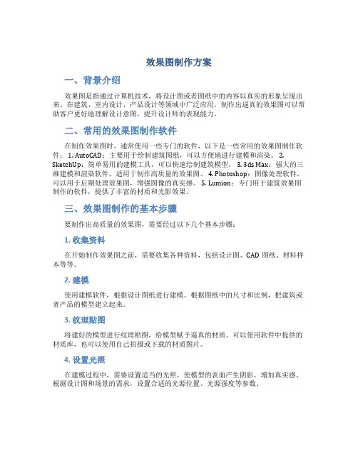 效果图制作方案