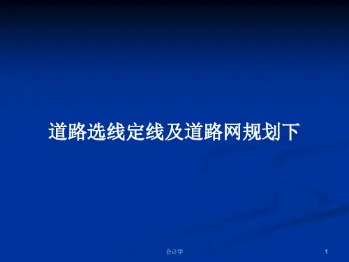 道路选线定线及道路网规划下PPT学习教案