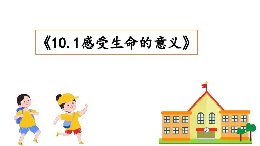 感受生命的意义 部编版道德与法治七年级上册