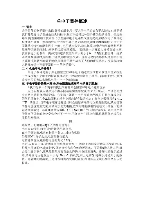 单电子器件概述