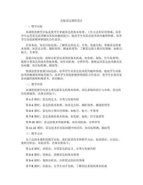 北航雷达课程设计