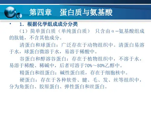 《蛋白质与氨基酸》PPT课件