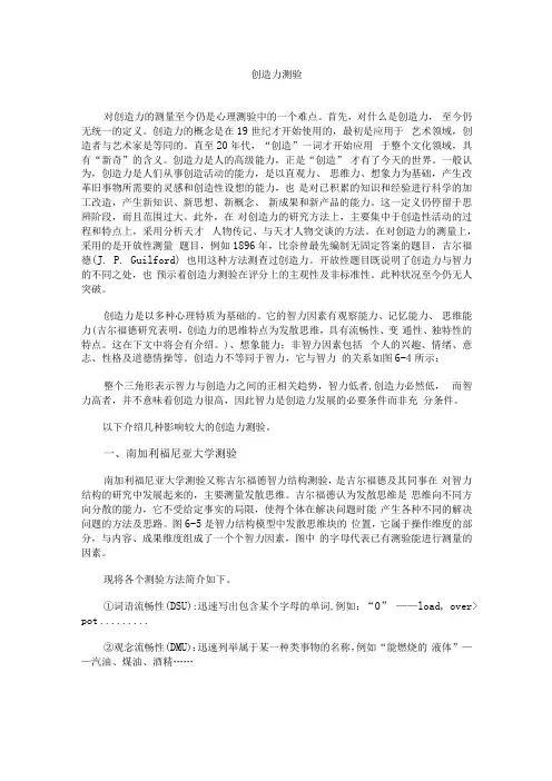 创造力测验