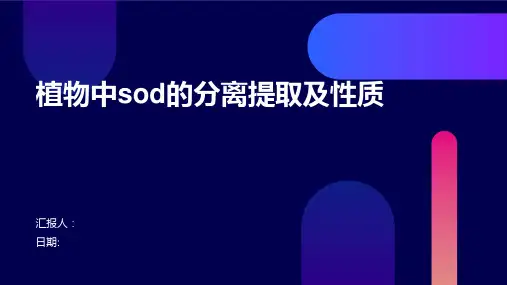 植物中sod的分离提取及性质