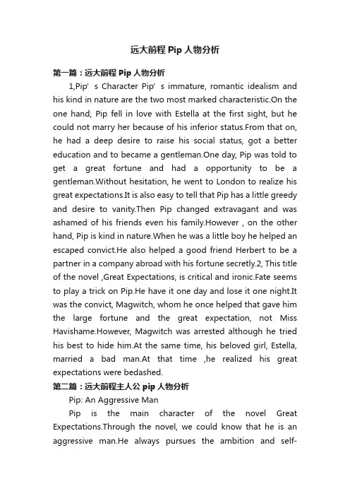 远大前程Pip人物分析