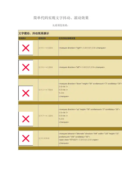 文字滚动