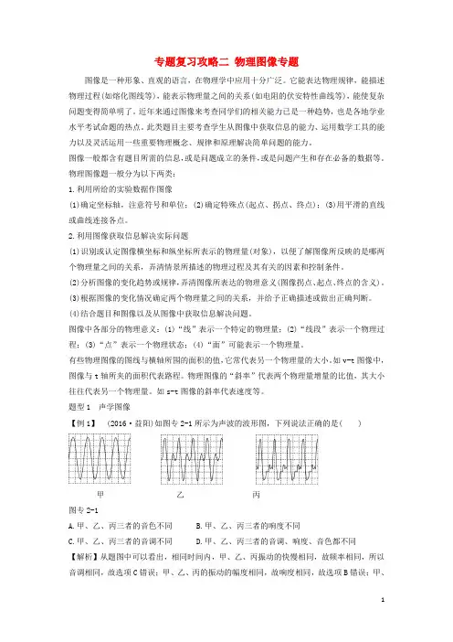 山东省潍坊市中考物理专题复习攻略二物理图像专题