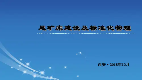 尾矿库建设及管理(内容详细)