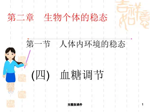 血糖平衡的调节ppt课件