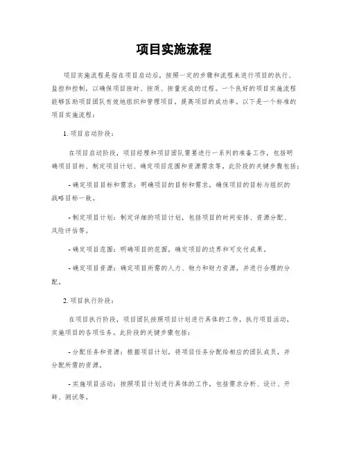项目实施流程