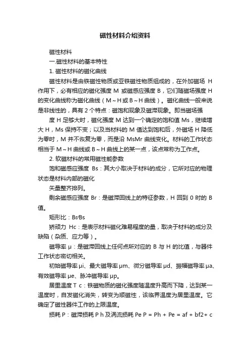 磁性材料介绍资料