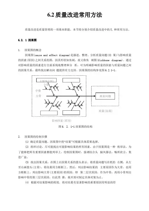 质量改进常用方法
