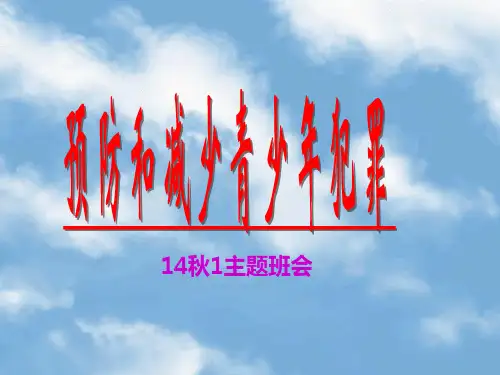 预防青少年犯罪PPT课件1
