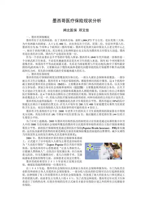 墨西哥的医疗保险