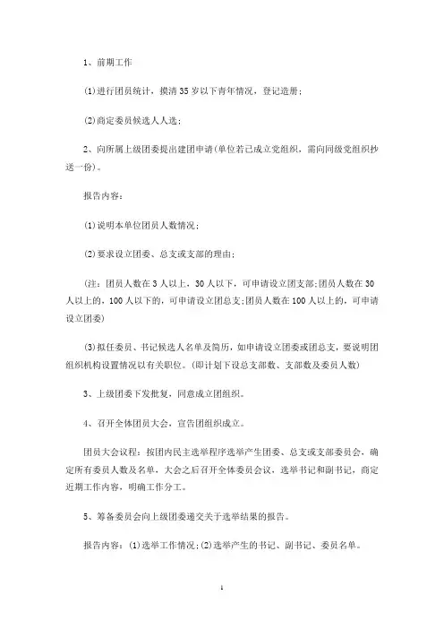 团支部武警委员会设立流程1(最新)