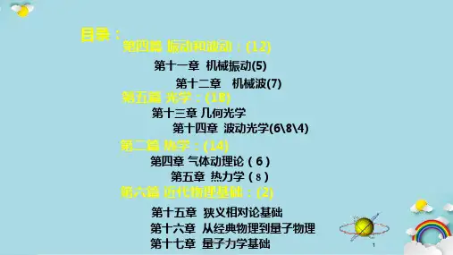 大学物理(简谐振动篇)课件