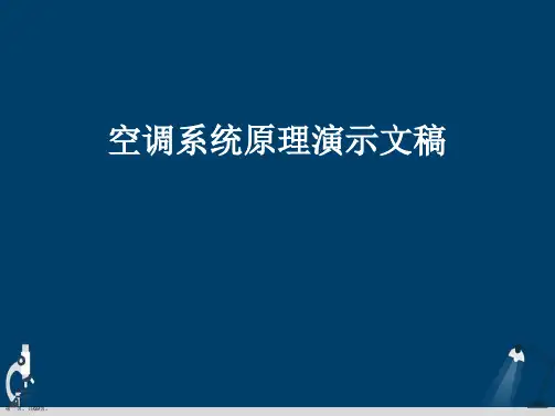 空调系统原理演示文稿