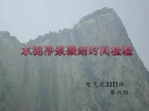 水泥净浆凝结时间试验2