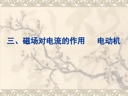 九年级物理 第16章 电磁转换 优秀课件 磁场对电流的作用 电动机