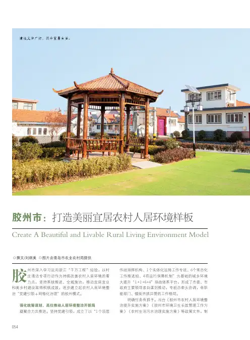 胶州市：打造美丽宜居农村人居环境样板